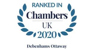 Top ranked Chambers and Partners UK 2020 Debenhams Ottaway